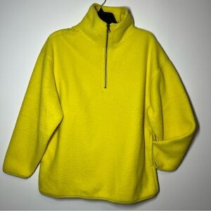 4202. FREE PEOPLE Sherpa pullover in Lightening Bug NWT $98